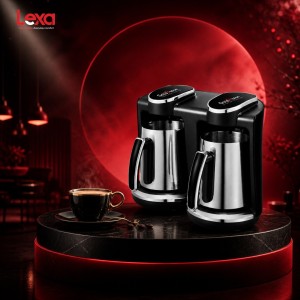 Dual-pot Turkish coffee machine